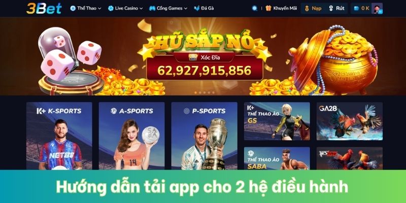 Hướng dẫn tải app cho 2 hệ điều hành